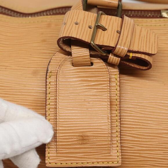 LOUIS VUITTON Epi Keepall 50 Boston Bag Beige M42941 - Picture 9 of 16